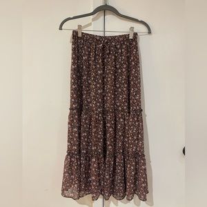 American Eagle tiered maxi skirt